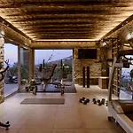 ヴィラ Amra - Secluded Mykonos Haven With Sea Views, Heated Pool, Gym & Hammam *