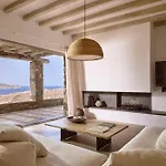 ヴィラ Amra - Secluded Mykonos Haven With Sea Views, Heated Pool, Gym & Hammam Ftelia (Mykonos)