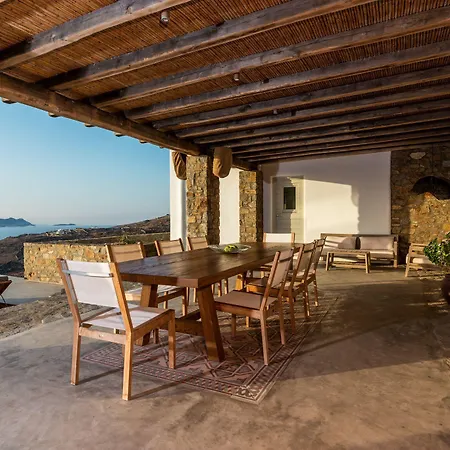 Amra - Secluded Mykonos Haven With Sea Views, Heated Pool, Gym & Hammam فيلة فتيليا