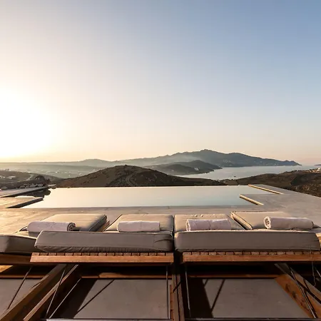 Amra - Secluded Mykonos Haven With Sea Views, Heated Pool, Gym & Hammam فيلة *