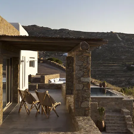 Amra - Secluded Mykonos Haven With Sea Views, Heated Pool, Gym & Hammam فيلة