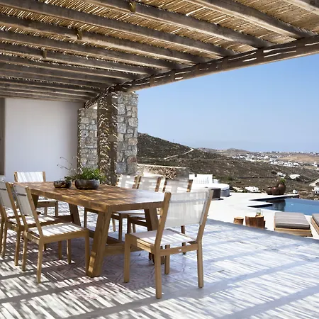 Amra - Secluded Mykonos Haven With Sea Views, Heated Pool, Gym & Hammam فيلة