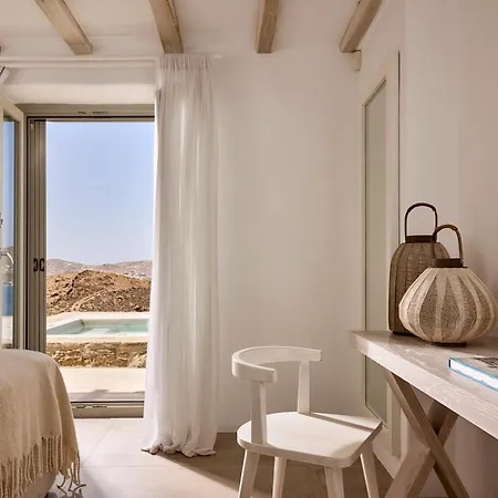 Amra - Secluded Mykonos Haven With Sea Views, Heated Pool, Gym & Hammam *
