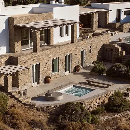 Amra - Secluded Mykonos Haven With Sea Views, Heated Pool, Gym & Hammam Villa Fteliá