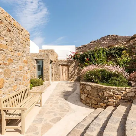 Amra - Secluded Mykonos Haven With Sea Views, Heated Pool, Gym & Hammam فيلة
