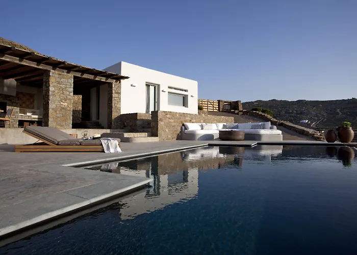 别墅 Amra - Secluded Mykonos Haven With Sea Views, Heated Pool, Gym & Hammam