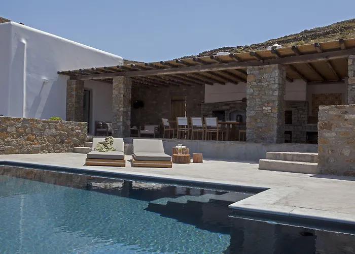 别墅 Amra - Secluded Mykonos Haven With Sea Views, Heated Pool, Gym & Hammam *