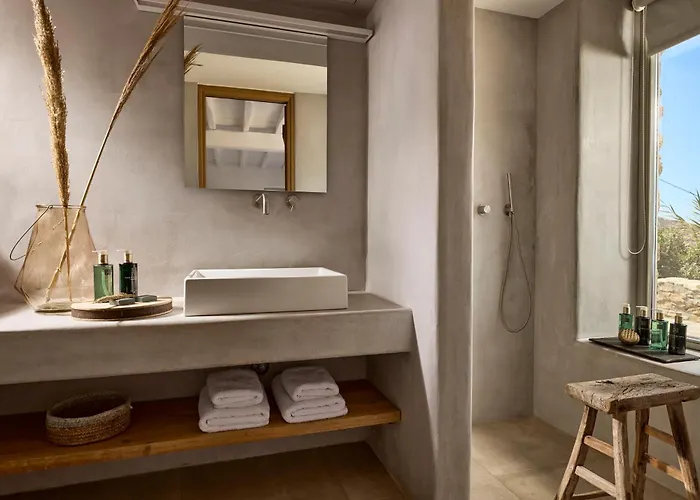 别墅 Amra - Secluded Mykonos Haven With Sea Views, Heated Pool, Gym & Hammam *