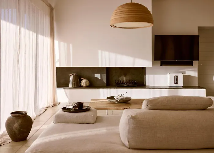 Amra - Secluded Mykonos Haven With Sea Views, Heated Pool, Gym & Hammam Villa Ftelia (Mykonos)