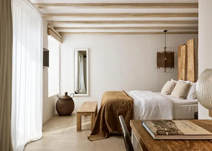 别墅 Amra - Secluded Mykonos Haven With Sea Views, Heated Pool, Gym & Hammam 法蒂亚