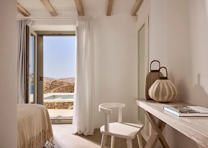 Amra - Secluded Mykonos Haven With Sea Views, Heated Pool, Gym & Hammam *