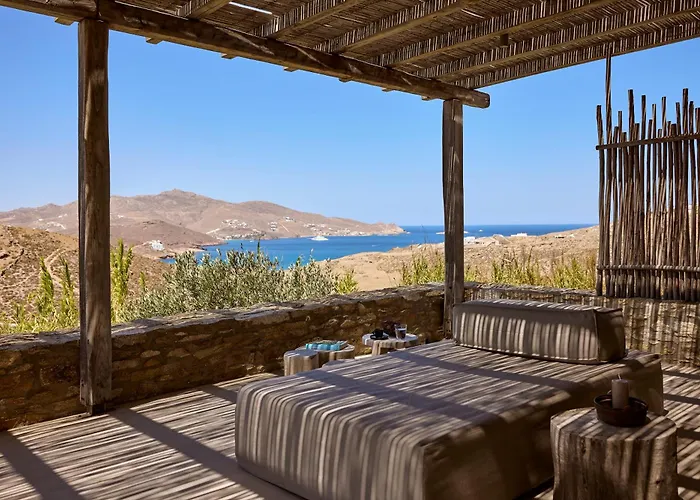 Amra - Secluded Mykonos Haven With Sea Views, Heated Pool, Gym & Hammam 法蒂亚