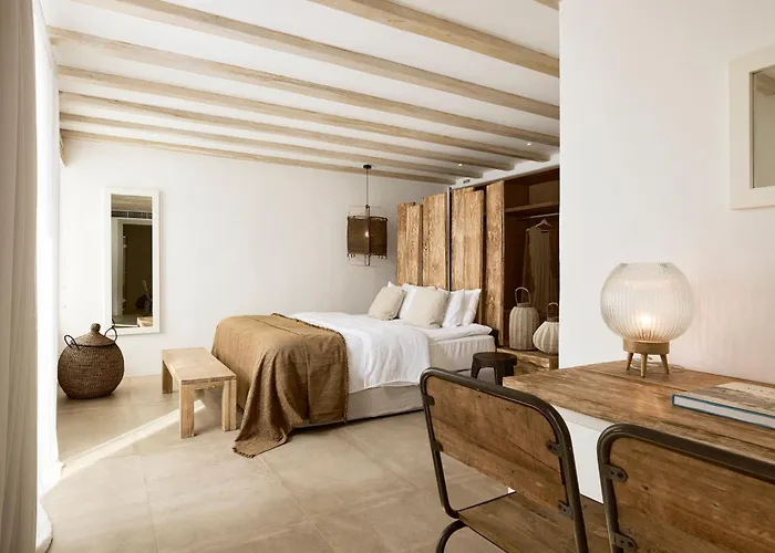 别墅 Amra - Secluded Mykonos Haven With Sea Views, Heated Pool, Gym & Hammam