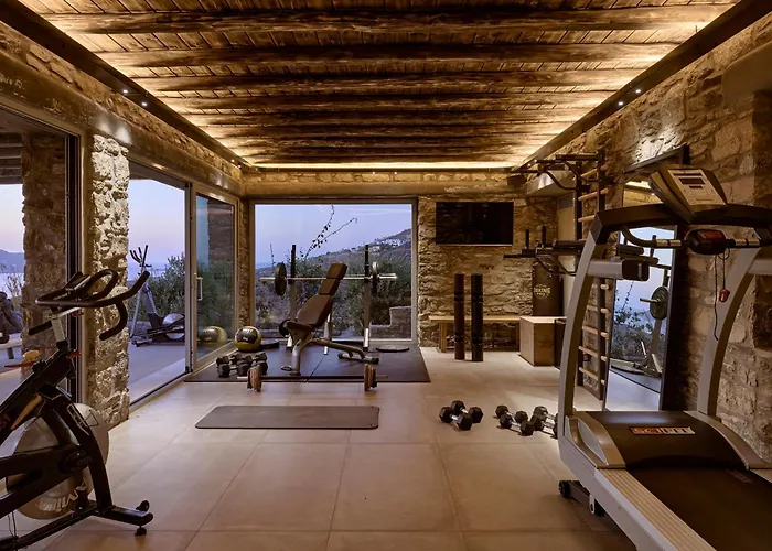 别墅 Amra - Secluded Mykonos Haven With Sea Views, Heated Pool, Gym & Hammam *