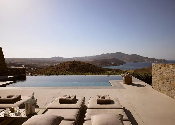 Amra - Secluded Mykonos Haven With Sea Views, Heated Pool, Gym & Hammam 别墅 *