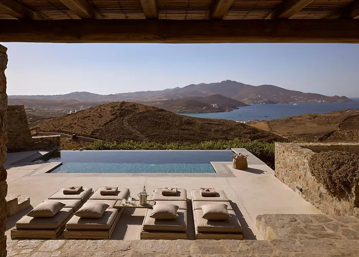 Amra - Secluded Mykonos Haven With Sea Views, Heated Pool, Gym & Hammam Villa