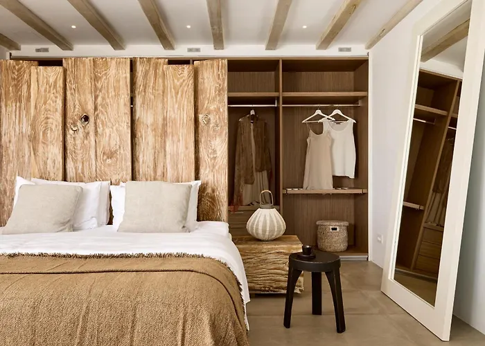 别墅 Amra - Secluded Mykonos Haven With Sea Views, Heated Pool, Gym & Hammam