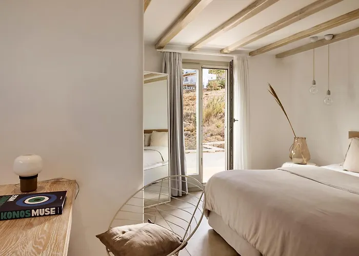 Amra - Secluded Mykonos Haven With Sea Views, Heated Pool, Gym & Hammam 法蒂亚