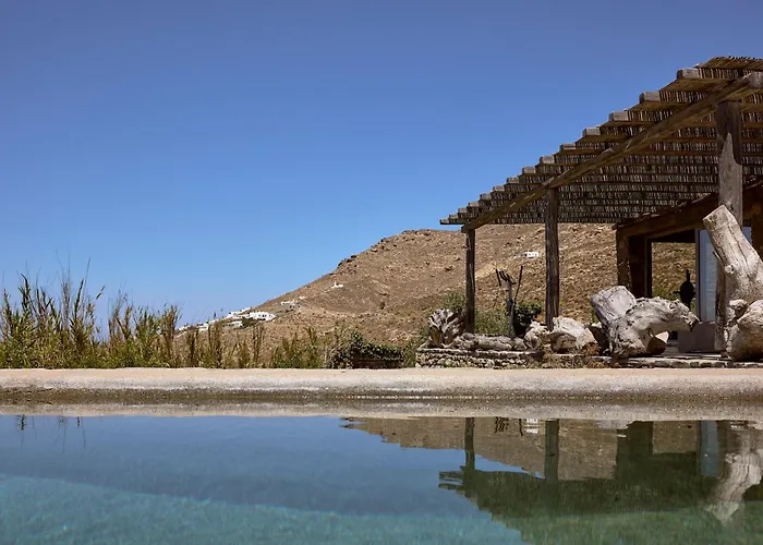 别墅 Amra - Secluded Mykonos Haven With Sea Views, Heated Pool, Gym & Hammam *