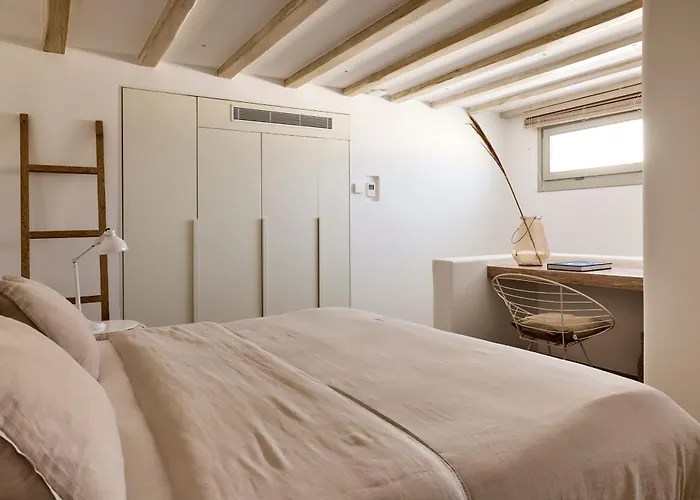 别墅 Amra - Secluded Mykonos Haven With Sea Views, Heated Pool, Gym & Hammam 法蒂亚