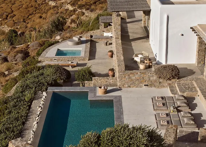 别墅 Amra - Secluded Mykonos Haven With Sea Views, Heated Pool, Gym & Hammam