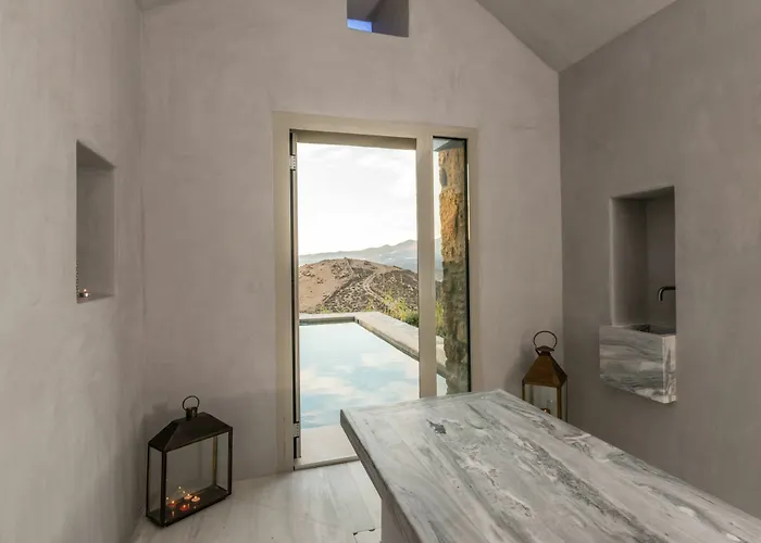 别墅 Amra - Secluded Mykonos Haven With Sea Views, Heated Pool, Gym & Hammam
