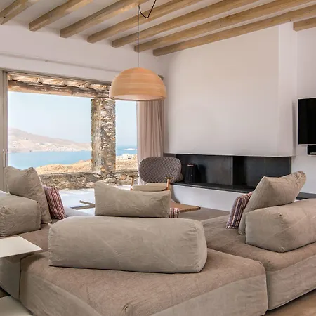 Amra - Secluded Mykonos Haven With Sea Views, Heated Pool, Gym & Hammam Villa