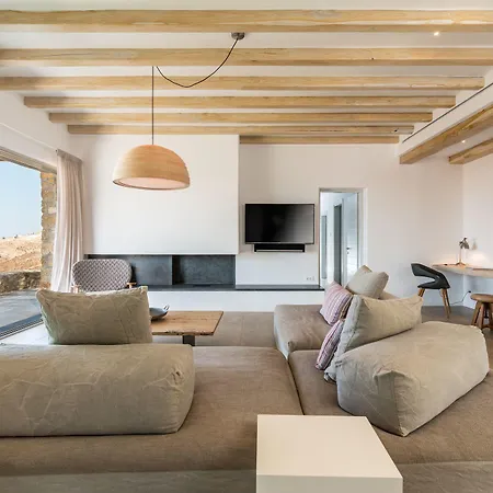 Amra - Secluded Mykonos Haven With Sea Views, Heated Pool, Gym & Hammam