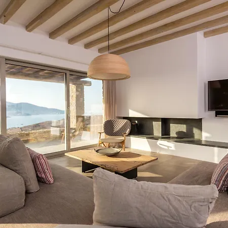 Amra - Secluded Mykonos Haven With Sea Views, Heated Pool, Gym & Hammam * Ftelia (Mykonos)