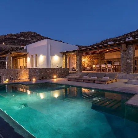 Amra - Secluded Mykonos Haven With Sea Views, Heated Pool, Gym & Hammam Ftelia (Mykonos)