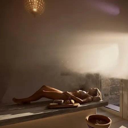 וילה Amra - Secluded Mykonos Haven With Sea Views, Heated Pool, Gym & Hammam פטליה