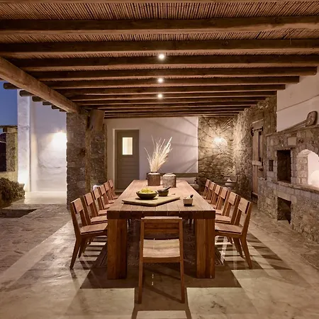 Amra - Secluded Mykonos Haven With Sea Views, Heated Pool, Gym & Hammam וילה