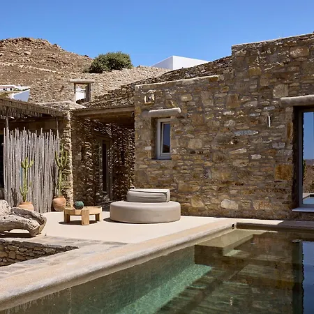 Amra - Secluded Mykonos Haven With Sea Views, Heated Pool, Gym & Hammam ヴィラ *
