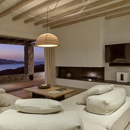 Amra - Secluded Mykonos Haven With Sea Views, Heated Pool, Gym & Hammam וילה *