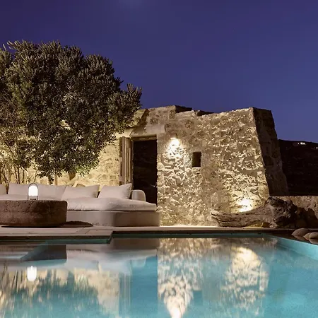Amra - Secluded Mykonos Haven With Sea Views, Heated Pool, Gym & Hammam ヴィラ *