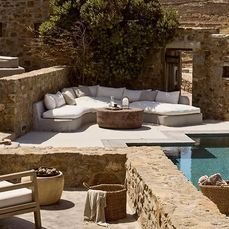 Amra - Secluded Mykonos Haven With Sea Views, Heated Pool, Gym & Hammam * Ftelia (Mykonos)
