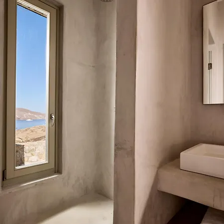 Amra - Secluded Mykonos Haven With Sea Views, Heated Pool, Gym & Hammam ヴィラ