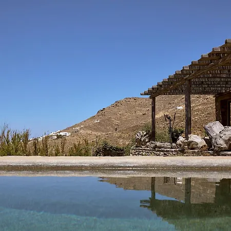ヴィラ Amra - Secluded Mykonos Haven With Sea Views, Heated Pool, Gym & Hammam *