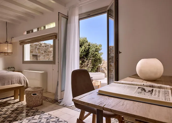 Amra - Secluded Mykonos Haven With Sea Views, Heated Pool, Gym & Hammam * Ftelia (Mykonos)