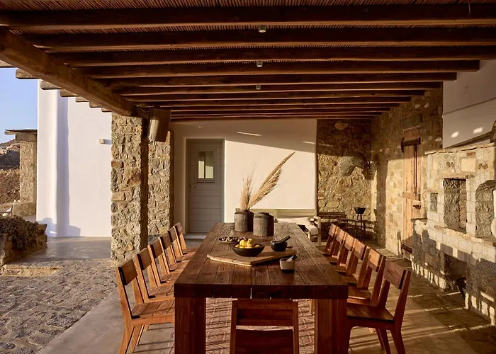 Amra - Secluded Mykonos Haven With Sea Views, Heated Pool, Gym & Hammam * Ftelia (Mykonos)