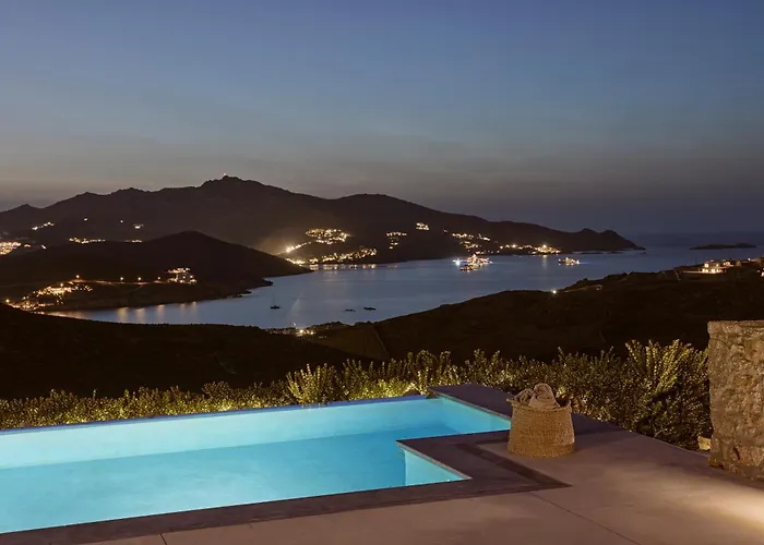 Amra - Secluded Mykonos Haven With Sea Views, Heated Pool, Gym & Hammam * Ftelia (Mykonos)