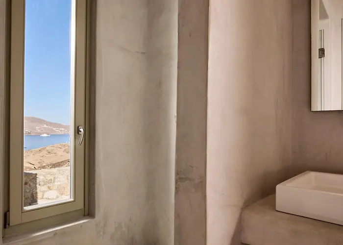 Amra - Secluded Mykonos Haven With Sea Views, Heated Pool, Gym & Hammam Villa