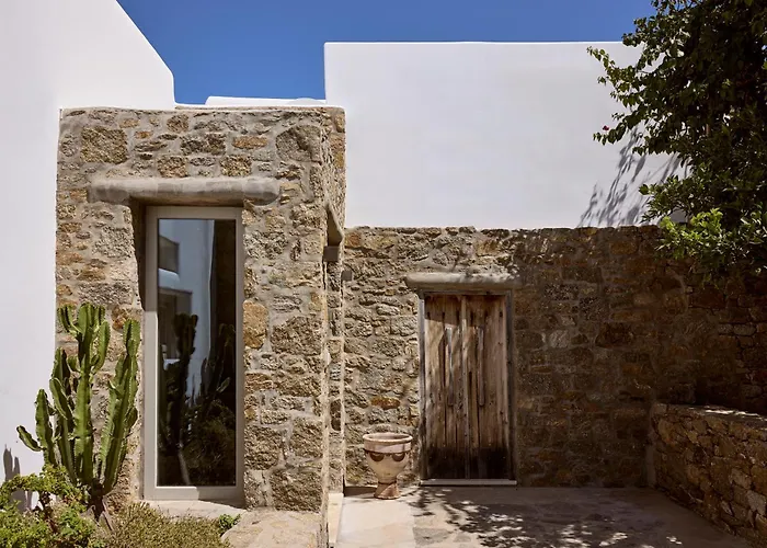 Amra - Secluded Mykonos Haven With Sea Views, Heated Pool, Gym & Hammam Villa *